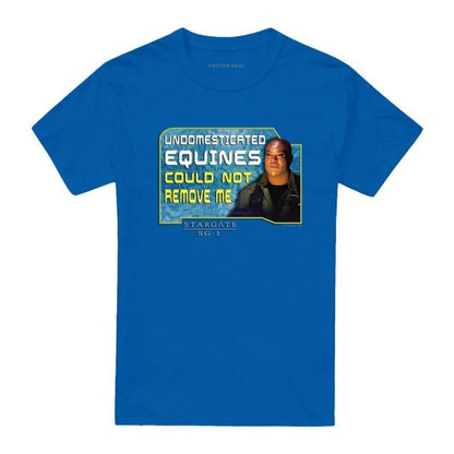 Front - Stargate SG-1 Unisex Adult Dedicated Teal´c T-Shirt
