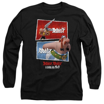 Front - Asterix Unisex Adult Heroic Boxes Long-Sleeved T-Shirt