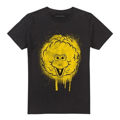 Front - Sesame Street Unisex Adult Big Bird Spray T-Shirt