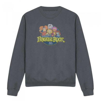 Front - Fraggle Rock Unisex Adult Circle Logo Sweatshirt