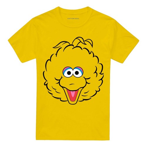 Front - Sesame Street Unisex Adult Big Bird Full Face T-Shirt