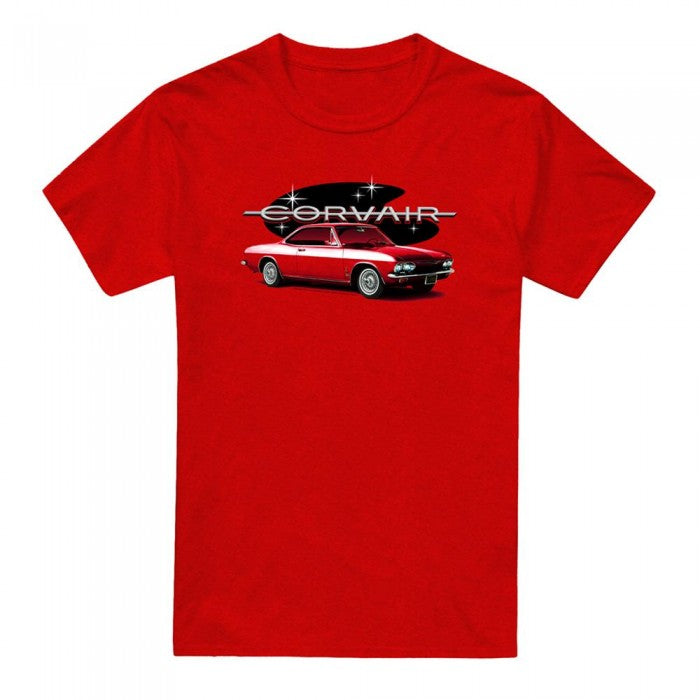 Front - Chevrolet Unisex Adult 65 Corvair Mona Spyda Coupe Heather T-Shirt