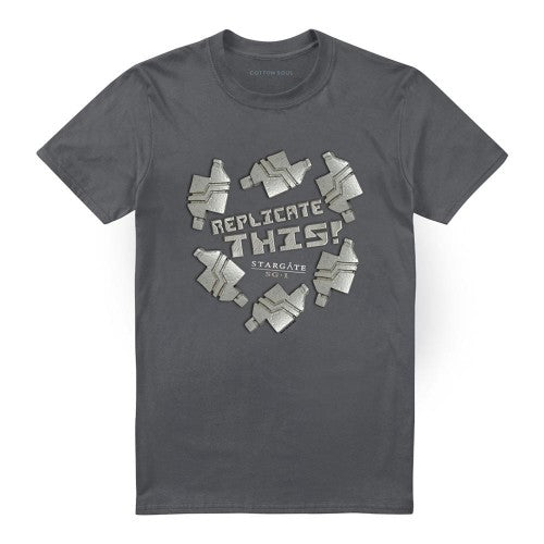 Front - Stargate SG-1 Unisex Adult Replicate This T-Shirt