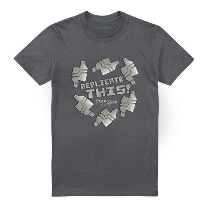 Front - Stargate SG-1 Unisex Adult Replicate This T-Shirt