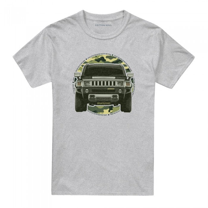 Front - Hummer Unisex Adult Lead Or Follow Heather T-Shirt