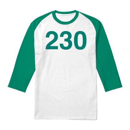 Front - Squid Game Unisex Adult Season Two 230 3/4 Sleeve Baseball T-Shirt