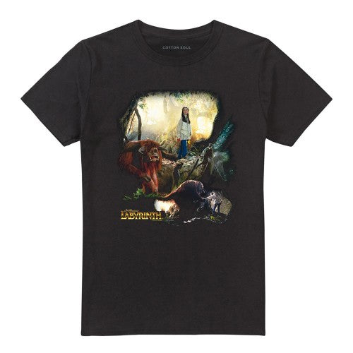 Front - Labyrinth Unisex Adult Sarah & Ludo T-Shirt