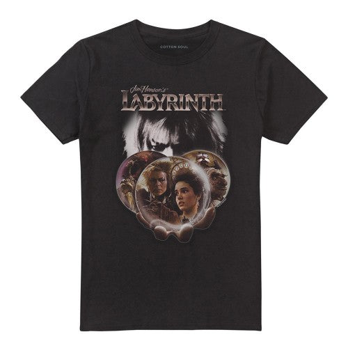 Front - Labyrinth Unisex Adult Globe T-Shirt
