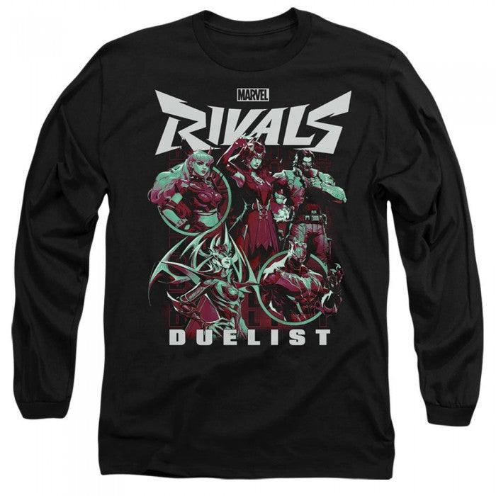 Front - Marvel Rivals Unisex Adult Duelist Long-Sleeved T-Shirt