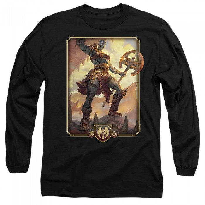 Front - Dungeons & Dragons Unisex Adult 2024 Barbarian Key Art Long-Sleeved T-Shirt