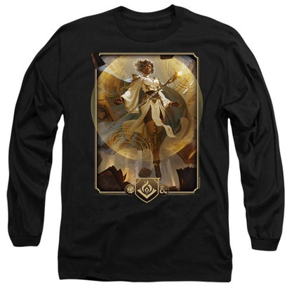 Front - Dungeons & Dragons Mens 2024 Wizard Key Art Long-Sleeved T-Shirt