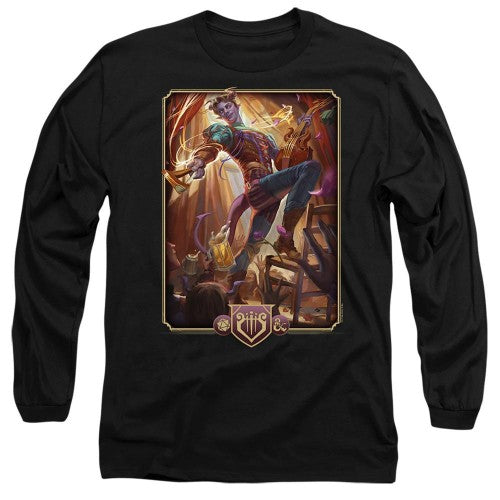 Front - Dungeons & Dragons Mens 2024 Bard Key Art Long-Sleeved T-Shirt