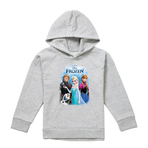 Front - Frozen Childrens/Kids Elsa Anna Kristoff Olaf Poster Heather Pullover Hoodie