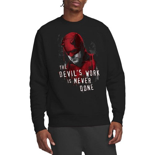 Front - Daredevil Unisex Adult Born Again The Devil´s Work Is Never Done Sweatshirt