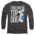 Front - 101 Dalmatians Unisex Adult This Dad Is Top Dog Long-Sleeved T-Shirt