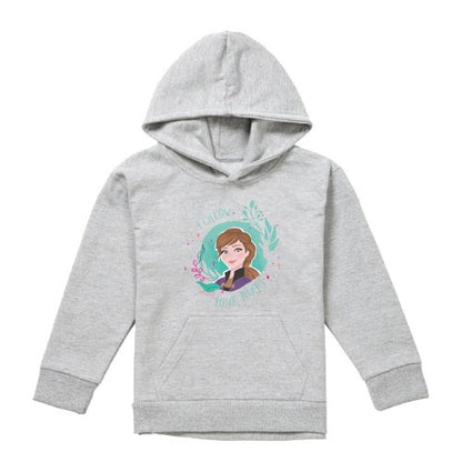 Front - Frozen Childrens/Kids Follow Your Heart Anna Heather Pullover Hoodie