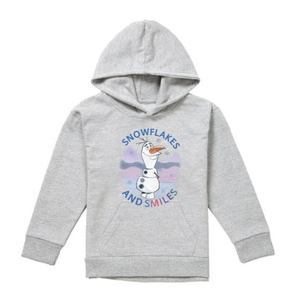 Front - Frozen Childrens/Kids Snowflakes And Smiles Olaf Heather Pullover Hoodie
