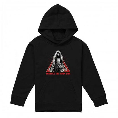 Front - Star Wars: The Acolyte Childrens/Kids Embrace The Dark Side Of The Force Heather Hoodie