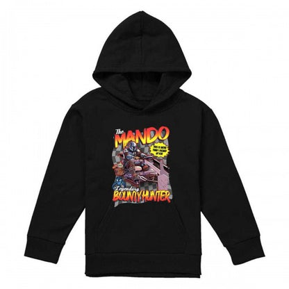 Front - Star Wars The Mandalorian Childrens/Kids Bounty Hunter Speed Bike Hoodie