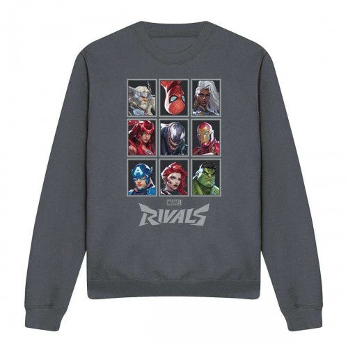 Front - Marvel Rivals Unisex Adult Character Grid Sweatshirt