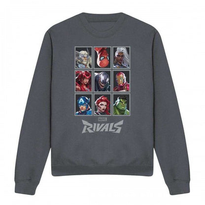 Front - Marvel Rivals Unisex Adult Character Grid Sweatshirt
