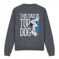 Front - 101 Dalmatians Unisex Adult This Dad Is Top Dog Sweatshirt
