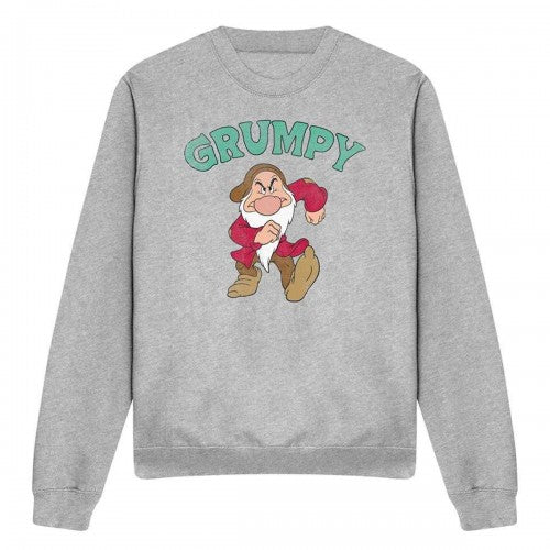 Front - Snow White And The Seven Dwarfs Unisex Adult Grumpy Fathers Day Sweatshirt