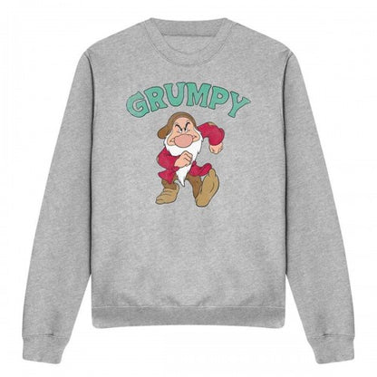 Front - Snow White And The Seven Dwarfs Unisex Adult Grumpy Fathers Day Sweatshirt
