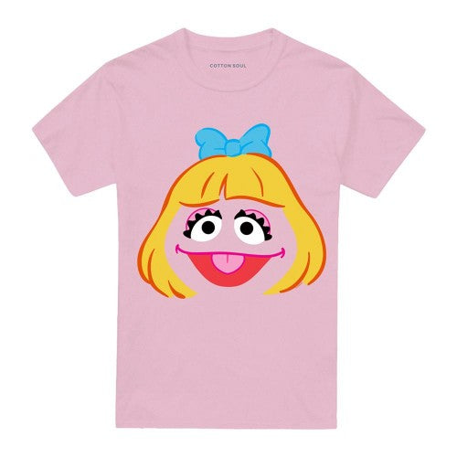 Front - Sesame Street Unisex Adult Prairie Dawn Face T-Shirt