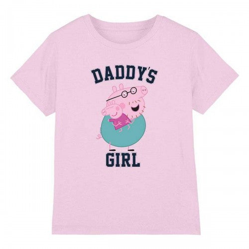 Front - Peppa Pig Girls Daddy's Girl T-Shirt