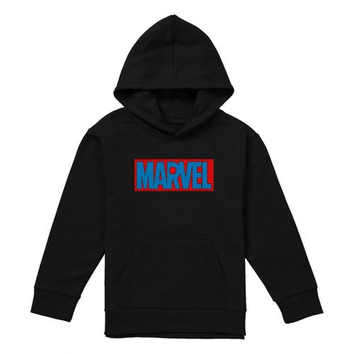 Front - Spider-Man Childrens/Kids Brick Logo Hoodie