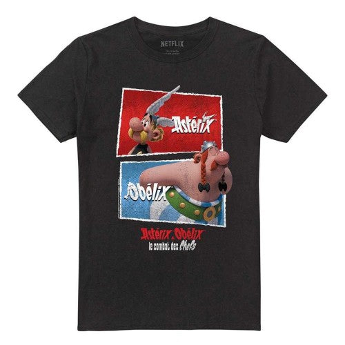 Front - Asterix Unisex Adult Heroic Boxes T-Shirt
