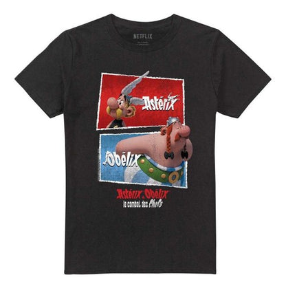 Front - Asterix Unisex Adult Heroic Boxes T-Shirt