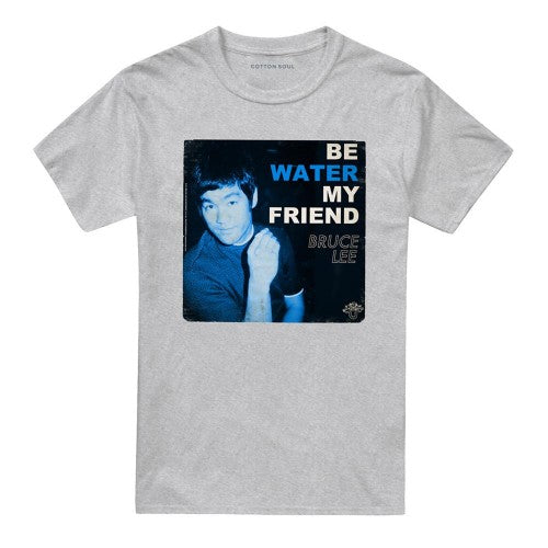 Front - Bruce Lee Unisex Adult Water Heather T-Shirt