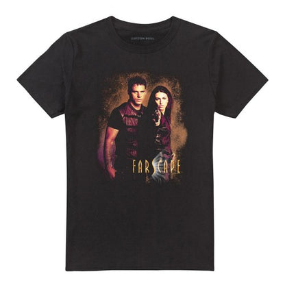 Front - Farscape Unisex Adult Wanted T-Shirt