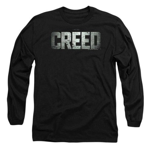 Front - Creed Unisex Adult Logo Long-Sleeved T-Shirt
