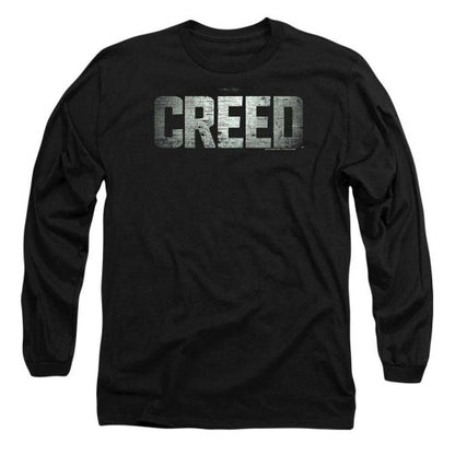 Front - Creed Unisex Adult Logo Long-Sleeved T-Shirt