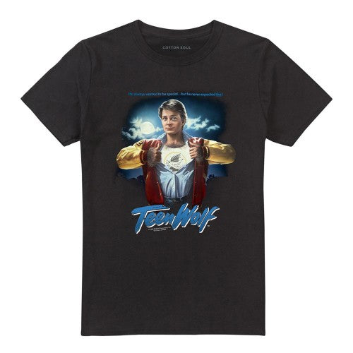 Front - Teen Wolf Unisex Adult Poster T-Shirt