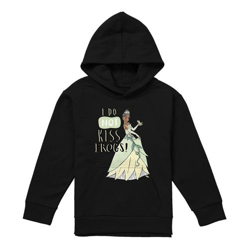Front - The Princess and the Frog Childrens/Kids I Do Not Kiss Frogs Tiana Hoodie