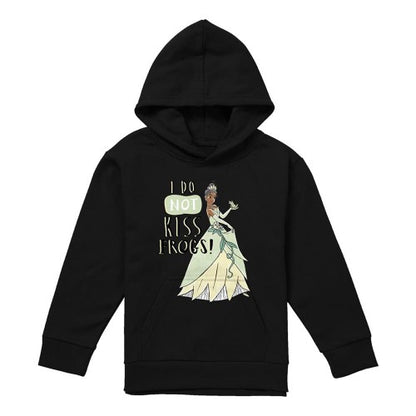 Front - The Princess and the Frog Childrens/Kids I Do Not Kiss Frogs Tiana Hoodie