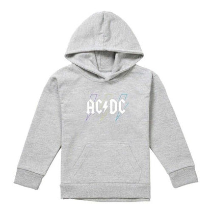 Front - AC/DC Childrens/Kids Pastel Bolts Pull Over Hoodie
