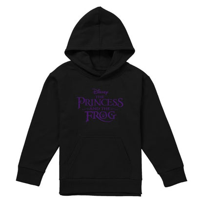 Front - The Princess and the Frog Childrens/Kids Logo Hoodie