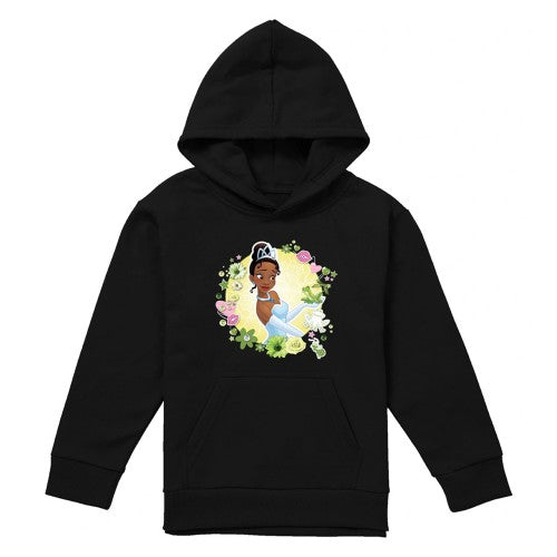 Front - The Princess and the Frog Childrens/Kids Tiana & Prince Naveen Hoodie