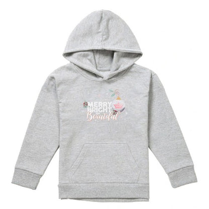 Front - Disney Princess Childrens/Kids Merry, Bright And Beautiful Christmas Hoodie