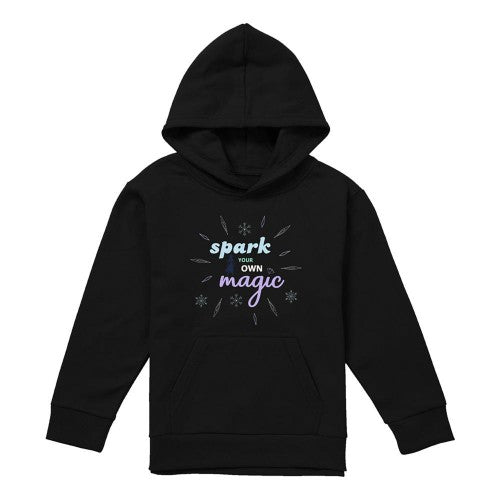 Front - Frozen Childrens/Kids Spark Your Own Magic Elsa Silhouette Pullover Hoodie