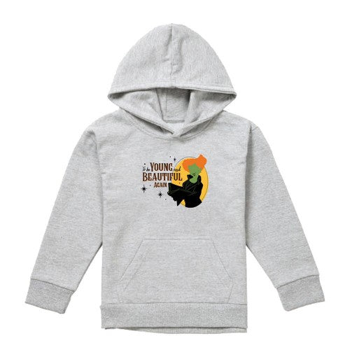 Front - Hocus Pocus Childrens/Kids Young And Beautiful Again Winifred Sanderson Heather Hoodie