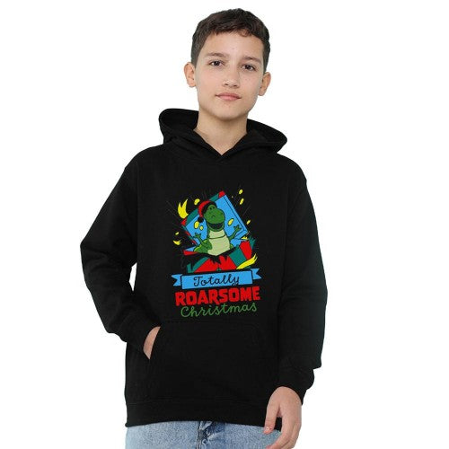 Front - Toy Story Childrens/Kids Totally Roarsome Christmas Rex Heather Hoodie