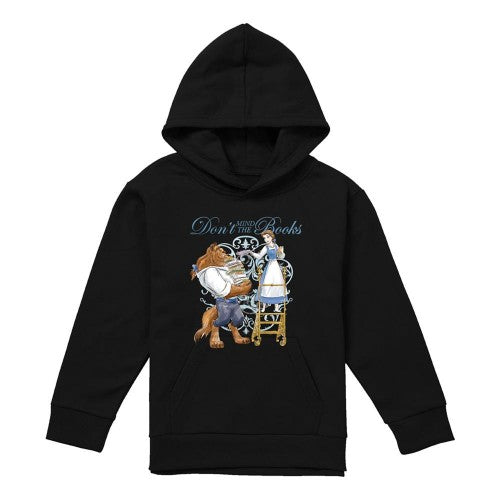 Front - Beauty And The Beast Childrens/Kids Don´t Mind the Books Hoodie