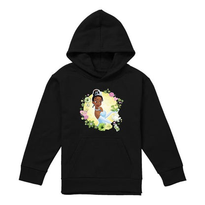 Front - The Princess and the Frog Childrens/Kids Tiana & Prince Naveen Heather Hoodie