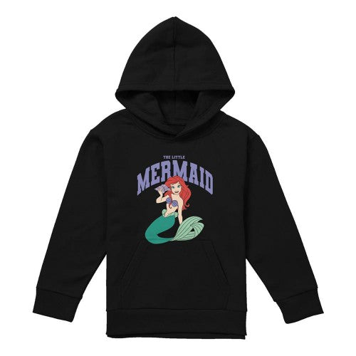 Front - The Little Mermaid Childrens/Kids Collegiate Heather Hoodie